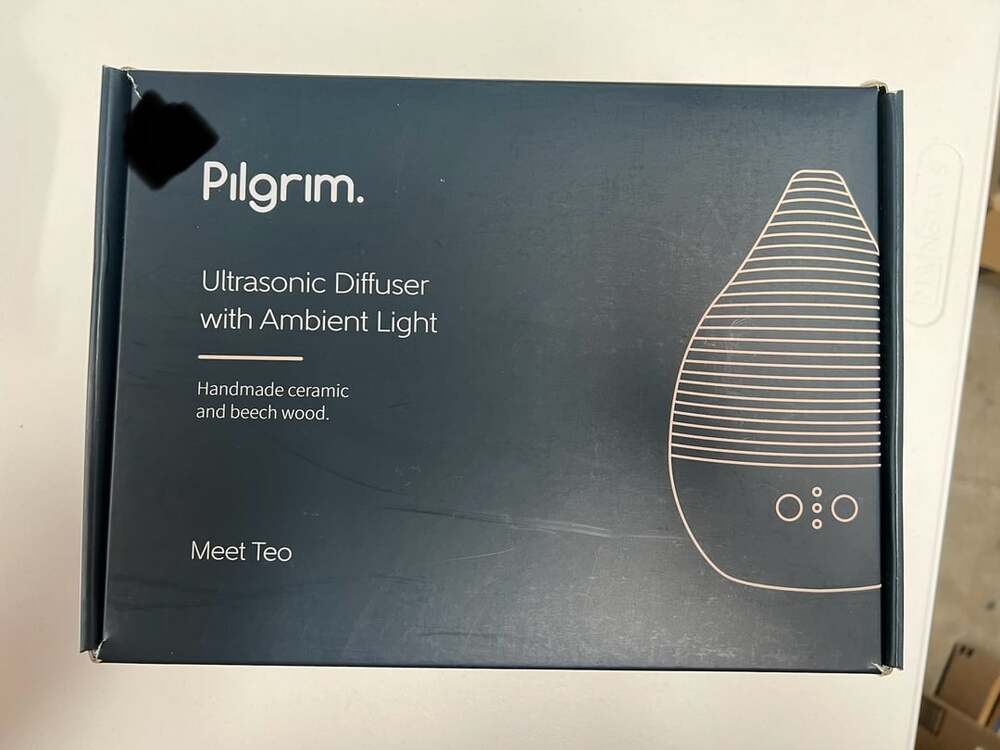 Ultrasonic Diffuser with Ambient Light Handmade ceramic and beech wood NEW